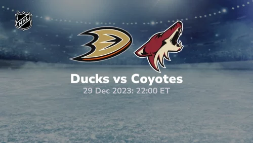 Anaheim Ducks vs Arizona Coyotes Prediction & Betting Tips 12292023