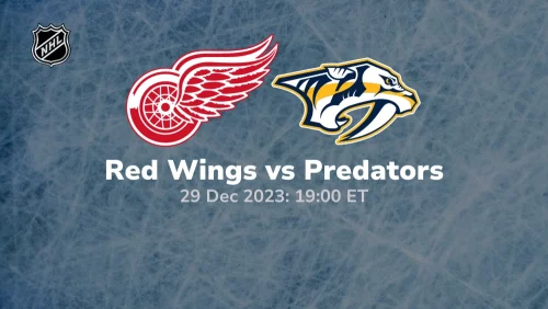 Detroit Red Wings vs Nashville Predators Prediction & Betting Tips 12292023