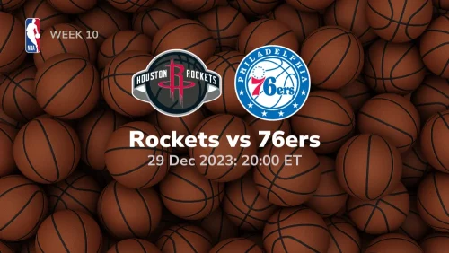 Houston Rockets vs Philadelphia 76ers Prediction & Betting Tips 12292023