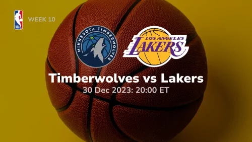 Minnesota Timberwolves vs Los Angeles Lakers Prediction & Betting Tips 12302023