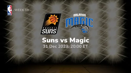 Phoenix Suns vs Orlando Magic Prediction & Betting Tips 12312023