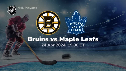 Toronto Maple Leafs vs Boston Bruins Prediction & Betting Tips 4242024 sport preview