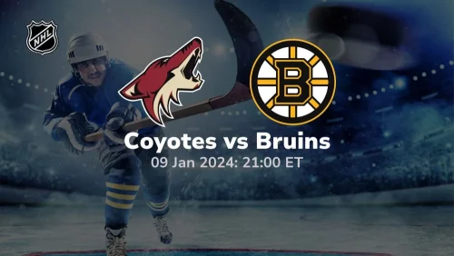 arizona coyotes vs boston bruins 01 09 2024 sport preview