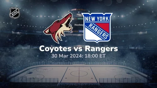 arizona coyotes vs new york rangers 03 30 2024 sport preview
