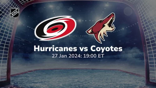 carolina hurricanes vs arizona coyotes 01 27 2024 sport preview