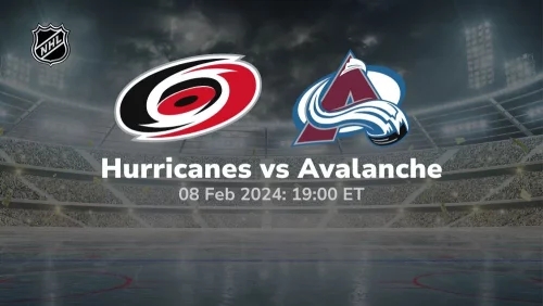 carolina hurricanes vs colorado avalanche 02 08 2024 sport preview