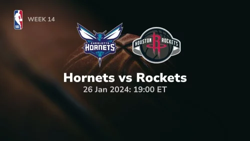 charlotte hornets vs houston rockets 01 26 2024 sport preview