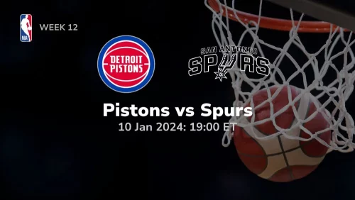 detroit pistons vs san antonio spurs 01 10 2024 sport preview