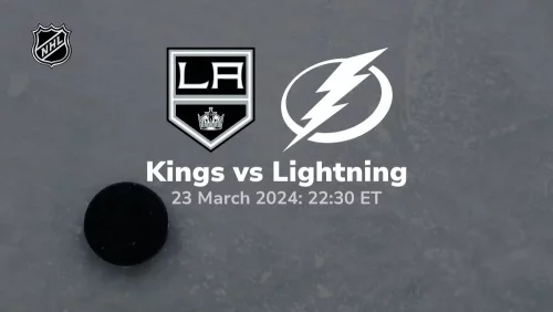 los angeles kings vs tampa bay lightning 03 23 2024 sport preview