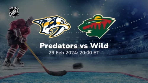 nashville predators vs minnesota wild 02 29 2024 sport preview