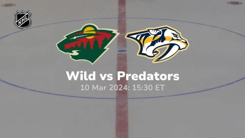 nashville predators vs minnesota wild 03 10 2024 sport preview