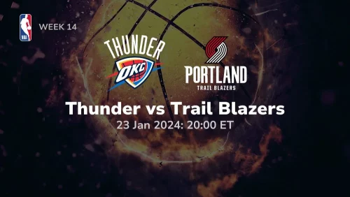 oklahoma city thunder vs portland trail blazers 01 23 2024 sport preview