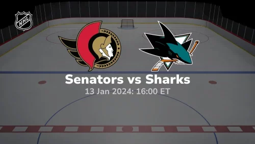 ottawa senators vs san jose sharks 01 13 2023 sport preview