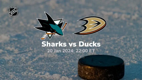 san jose sharks vs anaheim ducks 01 20 2024 sport preview