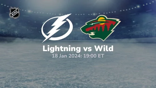 tampa bay lightning vs minnesota wild 01 18 2024 sport preview