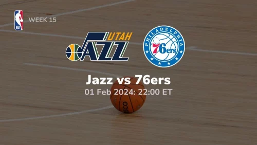 utah jazz vs philadelphia 76ers 02 01 2024 sport preview